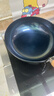 臻三环章丘铁锅炒锅手工锻打铁锅无涂层不易粘锅炒菜锅厨房好物一环轻音 古法烤蓝 28cm 实拍图