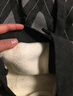 恒源祥中老年羊羔绒印花开衫保暖套装冬季防寒加绒加厚保暖内衣加大码 男款深灰 2XL (180) （男140-160斤 女140-160斤） 实拍图