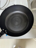 京严铁锅炒锅无涂层不粘炒菜锅电磁炉燃气专用锅具精铁平底锅已开锅 【0涂层｜持久不粘】锤纹锻打+盖+铲 28cm 厚底薄壁｜久用不凸｜导热迅速 实拍图