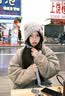 尤克达蒂（yookdd）小熊帽子女甜美可爱纽扣耳朵2025年秋冬保暖防寒显脸小护耳毛线帽 纽扣灰色小熊 实拍图