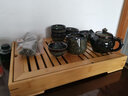 器美优品 茶具套装建盏镶鎏银曜变天目釉功夫茶具整套陶瓷泡茶壶茶杯送礼 拉丝珊瑚茶壶 10件 实拍图