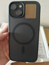 绿联 适用iPhone15手机壳 苹果15磁吸壳 MagSafe保护套 无线充电 防摔抗指纹防磨防震超薄 磨砂黑色 实拍图