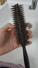 褚铁匠（smithchu）发廊专业卷发梳子猪鬃毛内扣蓬松梳子吹头发长直发大波浪造型滚梳 斜纹款梳齿 小号  直径17+鬃毛长10+尼龙齿14 实拍图