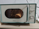 美的（Midea）小滋味微波炉家用小型 复古旋钮薄荷曼波风 一级能效平板变频轻音预制菜加热M1G1 实拍图