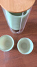 SHUANG YU一次性功夫杯茶杯翡翠杯100只*60ml配杯架品尝杯子 实拍图
