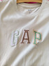 GAP女装2025夏季新款纯棉彩色胶印logo短袖T恤常规休闲上衣765994 灰白色 XL (175/92A) 亚洲尺码 实拍图