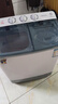 小鸭牌  洗+脱7.5公斤半自动洗衣机双桶 双缸大容量家用小型迷你波轮脱水半全自动迷你带甩干 洗涤6公斤+脱水3公斤【蓝光洁净强劲电机】 【蓝光洁净款】 实拍图
