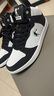 乔丹男鞋加绒高帮板鞋保暖棉鞋皮革面减震休闲运动鞋子 白色黑色（加绒） 41 实拍图