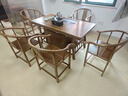 赣荣茶桌椅组合实木茶几茶具仿古功夫茶桌办公室新中式茶桌家用泡茶台 1.5米宝鼎5围椅 小石盘 实拍图