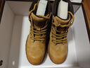 骆驼（CAMEL）大黄靴女都市户外四季可穿系带工装靴马丁靴 L23W307016 黄棕 36 实拍图