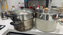 小熊（Bear）含钛陶瓷双层蒸锅 大容量汤锅家用蒸煮锅28cm燃气灶通用JG053-P02 实拍图