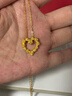 周生生永系列 复古爱心玫瑰黄金吊坠足金心形挂坠不含项链 82296P计价 3.66克(含工费160元) 实拍图