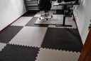 珈柔健身房地垫隔音减震家用高密度运动地板防震拼接楼层地胶橡胶地毯 高密度1*1米 厚2cm 黑灰双面 实拍图