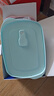 特百惠（Tupperware）长方饭盒1L可微波加热学生上班族午餐饭盒便携密封便当盒 马卡蓝 实拍图