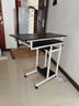 修乐电脑桌懒人床边桌台式家用简约书桌宿舍简易床上小桌子可移动升降 【升级键盘位+可升降】黑柳木色 实拍图