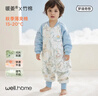 威尔贝鲁（WELLBER）恒温睡袋婴幼儿1-3岁竹棉睡衣秋冬儿童宝宝防踢被子薄夹棉 梦境M 实拍图