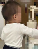 优衣库婴幼儿宝宝HEATTECH棉混纺圆领T恤/长袖保暖衣秋衣478444 01 乳白色 90 实拍图