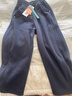 左西童装男童裤子2025新款儿童运动裤奥粒绒大童弯刀裤 深藏青 140 实拍图