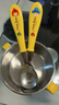 乐扣乐扣（LOCK&LOCK）辅食碗 儿童餐具进口不锈钢餐具小学生卡通双手柄汤碗饭碗 250ml 实拍图