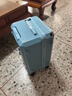 纯奢（CHEYSIR）五轮超大容量行李箱万向轮PC拉杆箱男女学生旅行箱密码箱包皮箱子 经典款-冰川蓝·减震刹车功能 24英寸 -抗菌内里【创新5轮-短途旅游/出行】 实拍图
