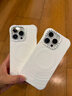 CASETIFY 纯色波漾手机壳 MagSafe兼容 硅胶手机壳 适用于苹果iPhone17/16/15 Air/Plus/Pro/Max手机保护壳 白色Magsafe iPhone 16 Pro 实拍图