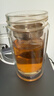 京东京造 茶杯 双层玻璃茶水分离泡茶咖啡杯子带把手大容量500ml 实拍图