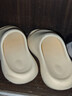 京东京造【3.5cm踩屎感】eva厚底拖鞋女士防臭凉拖鞋 燕麦色 36-37 实拍图