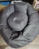 编草人懒人沙发豆袋网红单人沙发椅小户型懒人椅超大可睡觉躺卧小沙发 深灰色【送抱枕+脚凳】 100*110CM【适合身高130-150CM】 实拍图