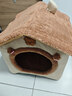 阿柴与猫封闭式猫窝大房子小型犬狗窝睡觉猫狗屋可拆洗四季通用宠物窝 实拍图