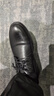 海澜之家HLA皮鞋男士商务休闲秋冬德比正装鞋子男H135/H171 黑色40 实拍图
