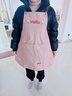 光多拉防水围裙厨房防油污家用做饭无袖工作服男士女士通用家务清洁粉色 实拍图