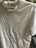 拇指白小T二代白色短袖T恤男女春夏三防纯棉白小丅打底衫上衣 白色男款 L 实拍图