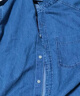 优衣库男女装牛仔宽松衬衫/水洗产品长袖衬衣478115 480761 478115/65宝蓝色 L 实拍图