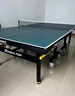 双鱼（DOUBLE FISH）专业乒乓球桌标准比赛训练室内家用训练球桌可折叠式乒乓球台案子 2026G 护眼橄榄绿/有轮18MM面板/可折叠 实拍图
