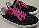极路客2025新款鞋子情侣美式板鞋复古德训鞋耐磨减震运动男鞋专业滑板鞋 黑白色-粉色鞋带 40.5 实拍图