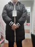 连帽棉衣女冬季韩版撞色宽松休闲百搭棉服外套中长款棉袄J673 黑色 L （110-120斤） 实拍图