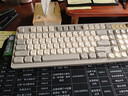 前行者V1蓝牙无线键盘鼠标套装机械手感静音三模男女生办公高颜值键鼠便携电脑笔记本平板iPad手机通用 奶油灰-双模键盘-白光【无线2.4G/蓝牙5.0】 实拍图