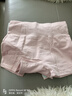 锦度（jindu）平角内裤女士纯棉裆高腰收腹安全女式四角短裤 杏+兰+灰+豆沙 XL 实拍图
