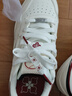 李宁月白3.0|胡先煦同款板鞋男复古秋冬季休闲鞋小白鞋减震回弹运动鞋 云白/红(077款)-2 42 实拍图