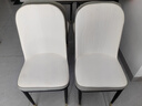 阳光半岛餐椅家用简约轻奢皮椅子软包餐桌椅靠背凳子厨房客厅餐厅休闲歺椅 【白灰色】加固框架+金腿 实拍图