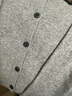 优衣库女装羊绒圆领针织短开衫/25秋冬新款479672 03 灰色 L /160/88A 实拍图