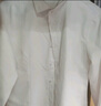 EAEOVNI长袖衬衫女商务免烫春夏职业装白色正装银行衬衣面试工作服修身OL 纯白色【方领】 42 【148-158斤】 实拍图