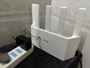 Tenda腾达路由器【千兆WiFi6+穿墙王】无线AX3000信号增强家用放大器Mesh国家补贴金榜一名云霄白立式 实拍图