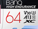 banq 64GB TF（MicroSD）存储卡 A1 U3 V30 4K 行车记录仪&安防监控专用内存卡 高度耐用 读速100MB/s 实拍图