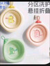 马博士婴儿洗脸盆折叠盆新生儿脸盆可挂可折叠洗屁屁盆卡通3个装 实拍图