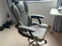 科幻猩电竞椅电脑游戏椅舒服久坐家用椅子办公椅可躺可升降椅座椅躺椅 超纤皮-灰色+头枕+加厚海绵坐垫-钢制脚 滑轨扶手 实拍图