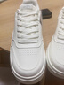 特步板鞋男女秋冬休闲鞋百搭低帮运动鞋潮流滑板鞋舒适小白鞋 白色-男子 【新旧版随机发货】 42 实拍图
