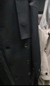 艾梵斯贝秋冬韩版高档风衣男长款潮流宽松过膝日系双排扣外套加厚夹棉大衣 黑色加棉 M（120-135斤） 实拍图