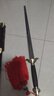 龙泉宝剑太极剑河图武术剑不锈钢比赛男女晨练软剑刀鸡翅木厂家批发未开刃 合金起脊款 26寸 实拍图