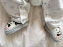 李晨曦（Lichenxi） 新款春秋卡通婴儿鞋袜 宝宝袜子棉学步防滑皮底儿童地板袜0-1-2 白色小狗皮低袜 S（11CM适合0-6个月宝宝） 晒单实拍图